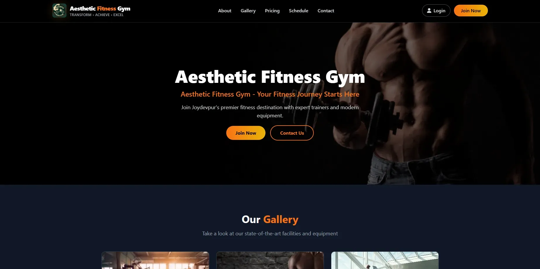 Gym Website And Management System
